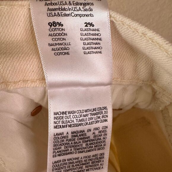 NWT Mother Superior Bee's Knees Rambler Zip Ankle Jeans Womens 31 Act Natural - Picture 12 of 16